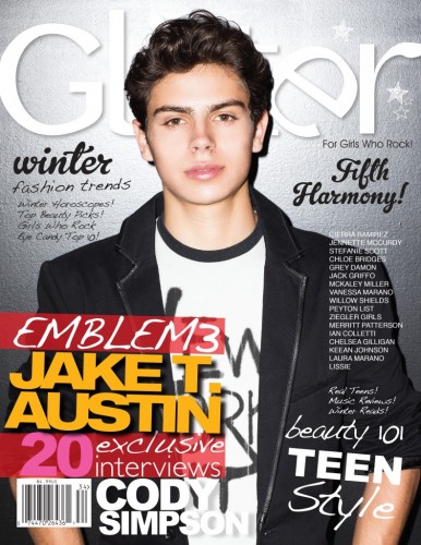 Jake T. Austin Cover Glitter Magazine  